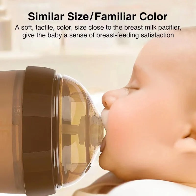 Baby Bottle with Silicone Handle